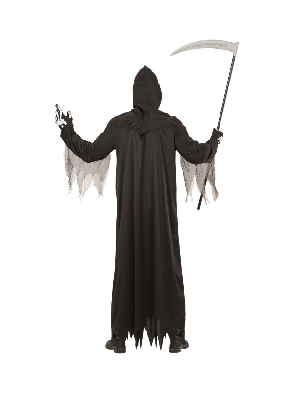 Déguisement Fossoyeur noir et gris, garçon  (tunique avec chaine, masque à capuche)