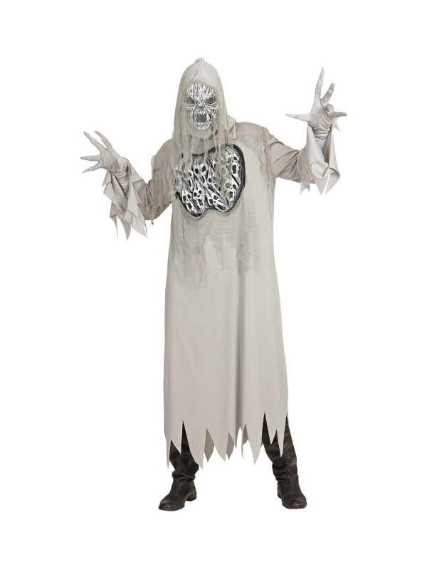 Déguisement Fantôme Hurlant Homme (tunique à capuche, gants, masque)