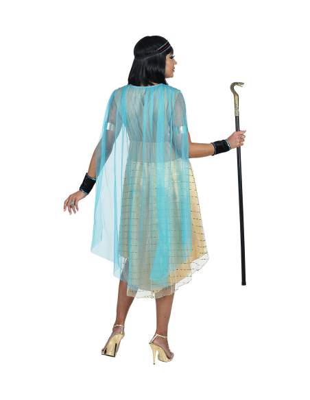 Déguisement Reine d'Egypte Femme (robe avec cape, bracelets, bandeau)