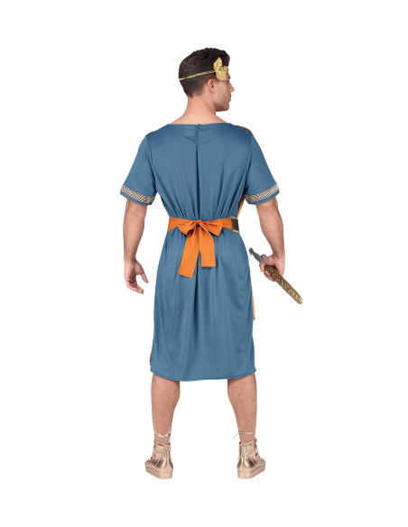 Déguisement Empereur Romain Homme (tunique avec drapé, ceinture, couronne de laurier)