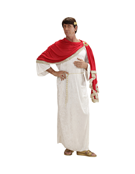 Déguisement Romain Marc Aurele Homme (tunique avec toge, ceinture, couronne de laurier)