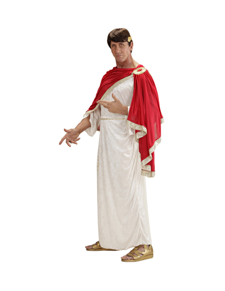 Déguisement Romain Marc Aurele Homme (tunique avec toge, ceinture, couronne de laurier)