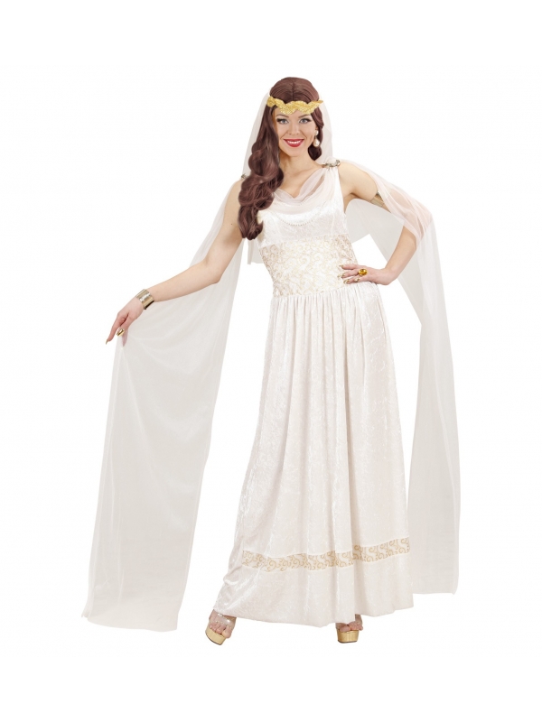 Impératrice romaine (robe avec voiles et perles, couronne de laurier avec voile)