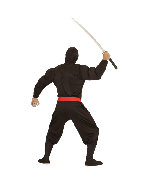 Déguisement Super Ninja Muscle Adulte (chemise à capuche musclée, masque, pantalon, ceinture)