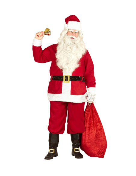 Déguisement Père Noël Homme grandes tailles (veste, pantalon, ceinture, bonnet)