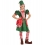 Déguisement Lutin, assistante du Père Noël (robe, bonnet avec oreilles et nattes)
