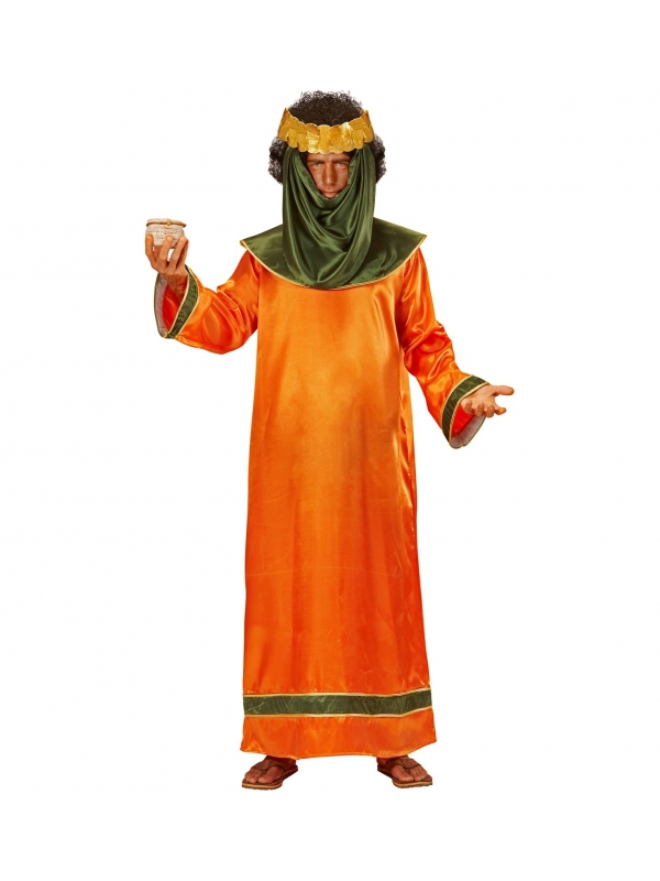Déguisement Roi Biblique Orange Homme (tunique, couronne)