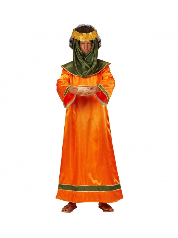 D guisement Roi Biblique Orange Homme tunique Couronne Chez DeguizFetes 