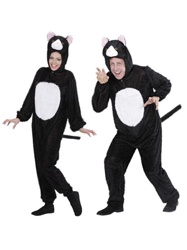 Déguisement Chat en Peluche Adulte (combinaison à capuche-masque)