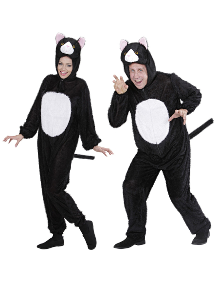 Déguisement Chat en Peluche Adulte (combinaison à capuche-masque)