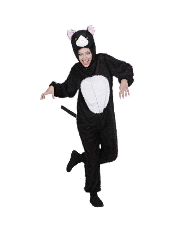 Déguisement Chat en Peluche Adulte (combinaison à capuche-masque)