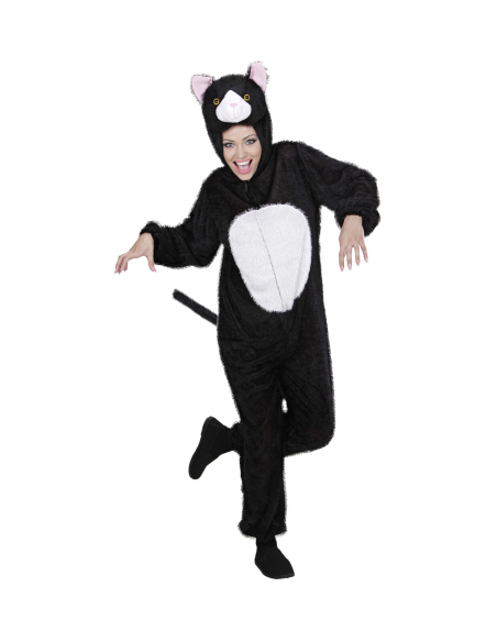 Déguisement Chat en Peluche Adulte (combinaison à capuche-masque)