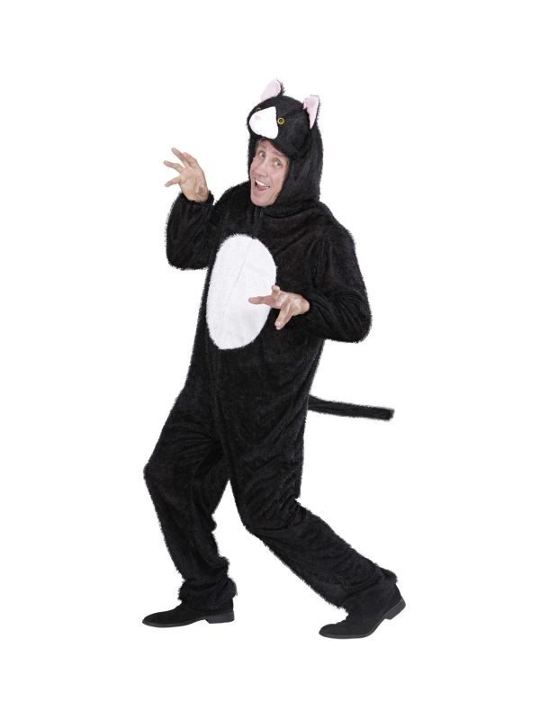Déguisement Chat en Peluche Adulte (combinaison à capuche-masque)