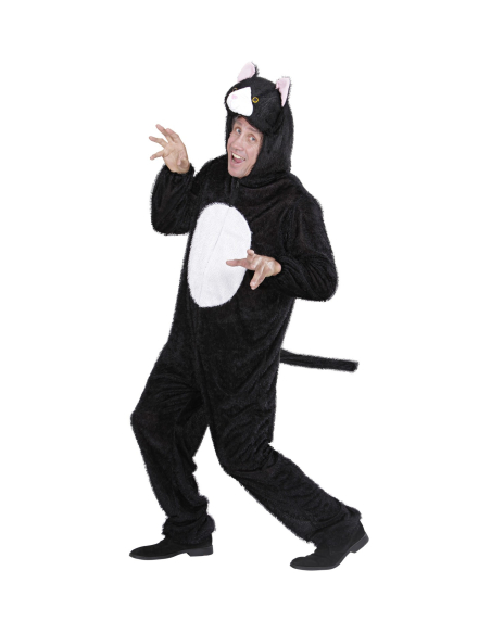 Déguisement Chat en Peluche Adulte (combinaison à capuche-masque)