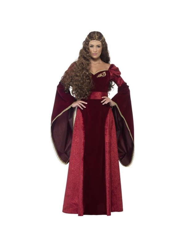 Costume reine médiévale luxe