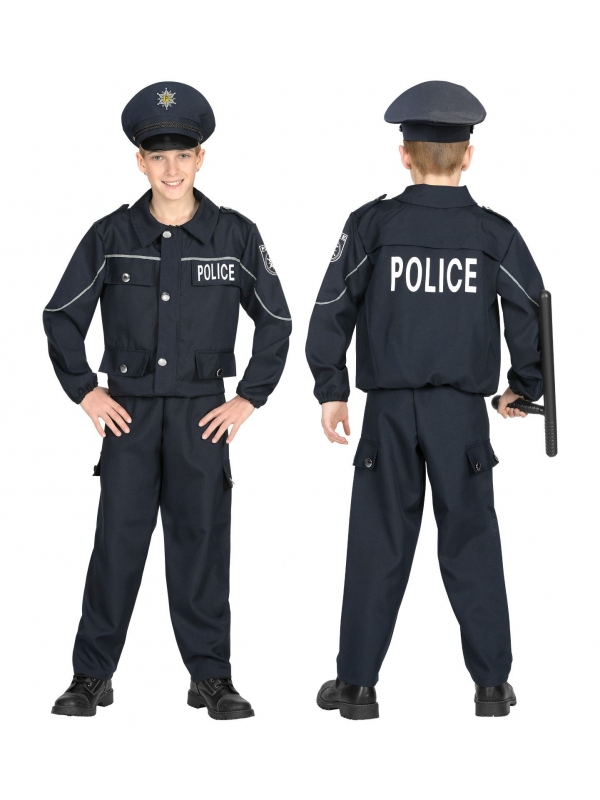 Déguisement Policier Garçon (veste, pantalon, casquette)