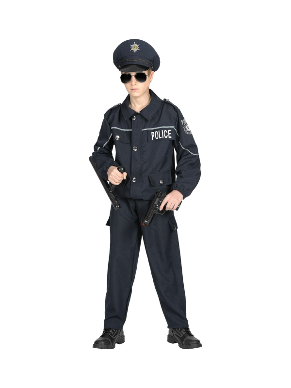 Déguisement Policier Garçon (veste, pantalon, casquette)