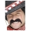 Moustache de bandit mexicain, noire, autoadhésive