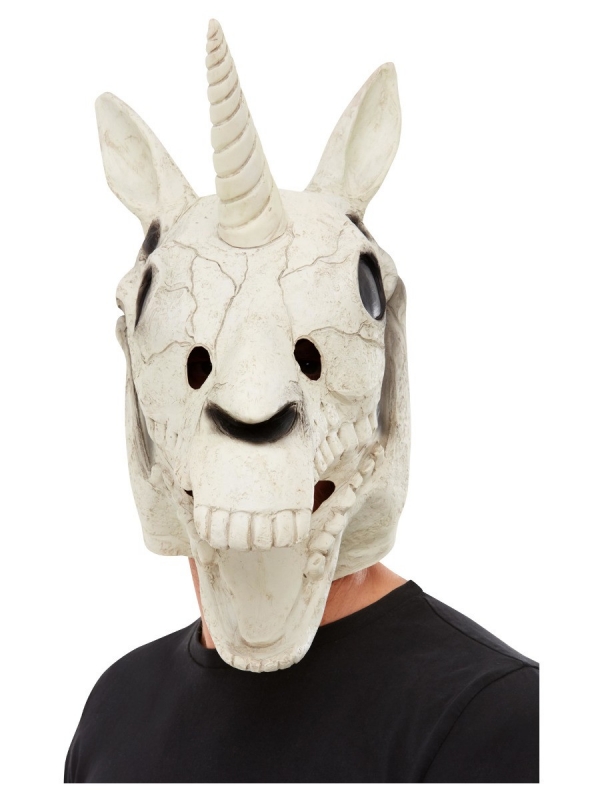Masque de tête de licorne (Latex - Adulte)