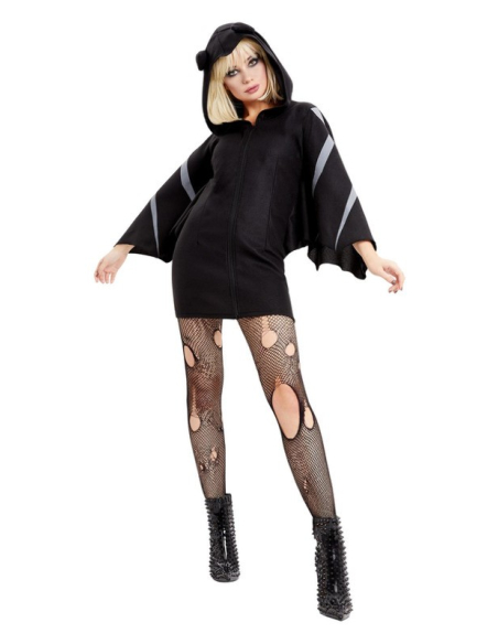 Robe chauve-souris, Noire, Femme