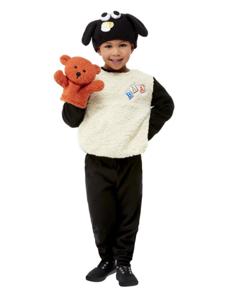 Déguisement Timmy de Shaun the Sheep, Blanc, Haut, chapeau et marionnette