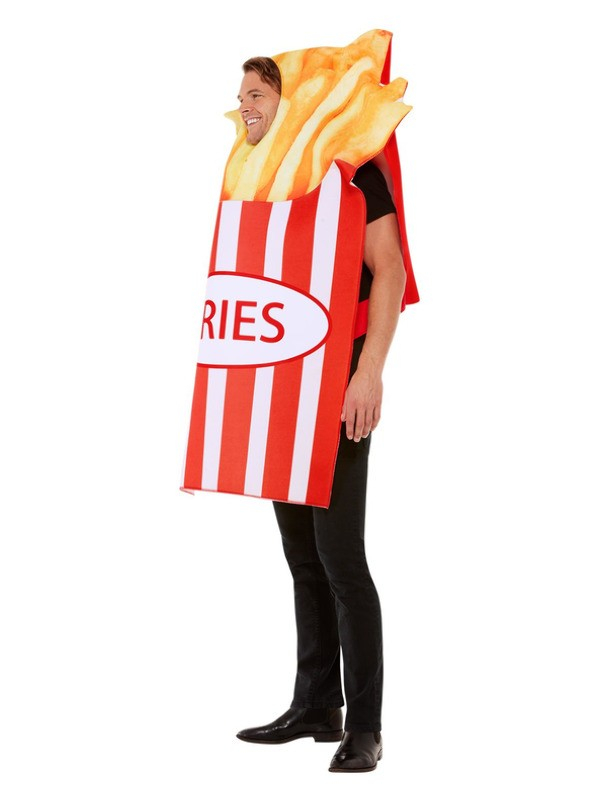 Déguisement de cornet de frites, Rouge et blanc
