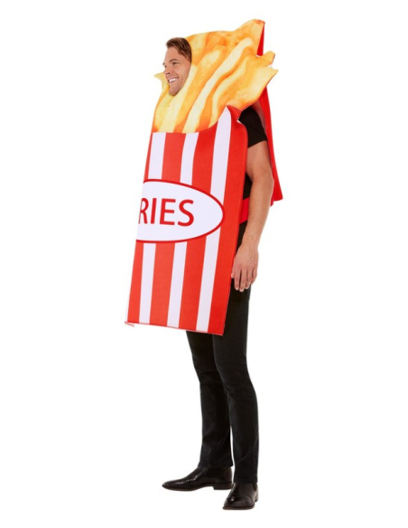 Déguisement de cornet de frites, Rouge et blanc