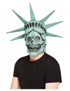 Masque intégral crâne statue de la  liberté (latex)