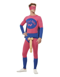 Déguisement de super-héros Willyman, Rose et bleu 2