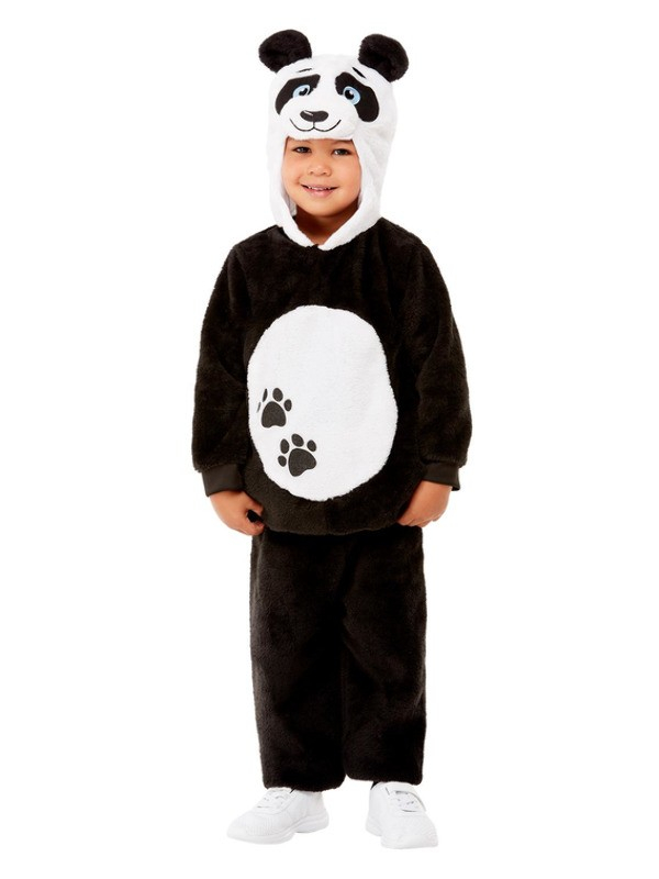 Déguisement de panda pour tout-petit, Noir (Haut avec capuche et pantalon)