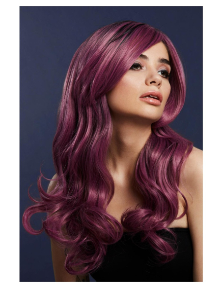 Perruque Fever Khloe, Mauve, Cheveux longs, 66 cm