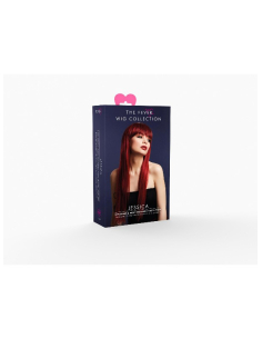 Perruque Fever Jessica, cheveux long, Rouge rubis, 66 cm 2