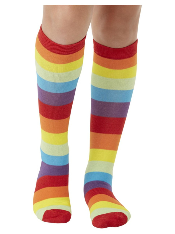 Chaussettes de clown, Rayé, UK 11-2.5, EU 29-35