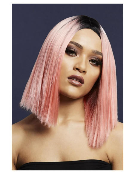 Perruque Fever Kylie, bicolore, Rose Corail