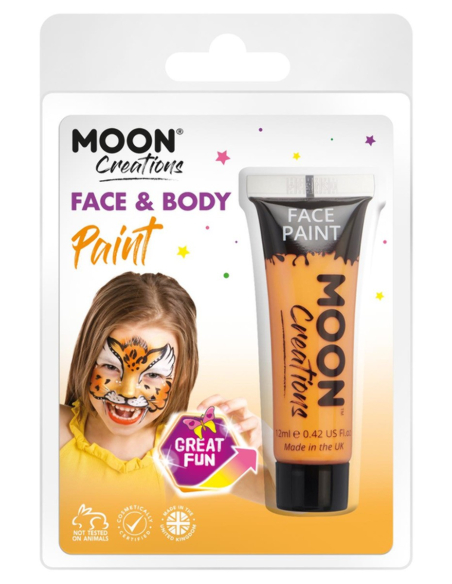 Maquillage Moon Créations, visage corps orange, 12ml