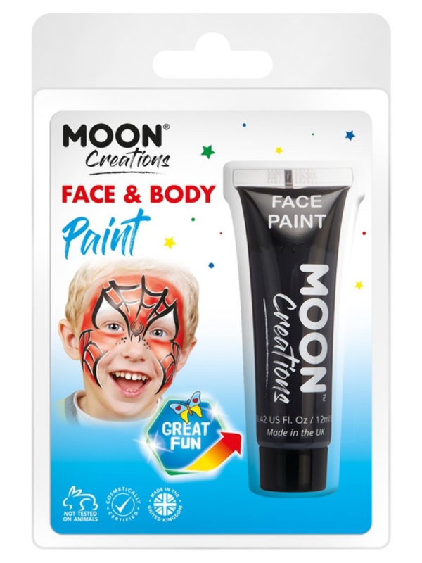 Maquillage Moon Créations, visage et corps, noir, 12 ml