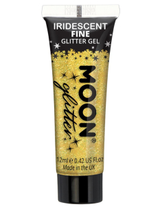 Gel Pailleté Jaune Irisé Visage et Corps 12 ml – Moon Glitter