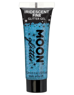 Gel Pailleté Bleu Irisé Visage et Corps 12 ml – Moon Glitter