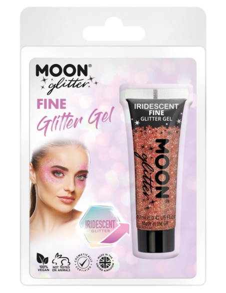 Gel Pailleté Rouge Cerise Irisé 12 ml – Moon Glitter