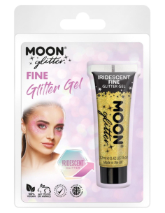 Gel Pailleté Jaune Irisé Visage et Corps 12 ml – Moon Glitter 2