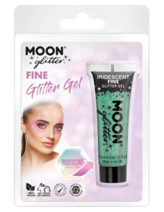 Gel Pailleté Vert Irisé Visage et Corps 12 ml – Moon Glitter 2