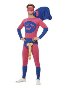 Déguisement de super-héros Willyman, Rose et bleu