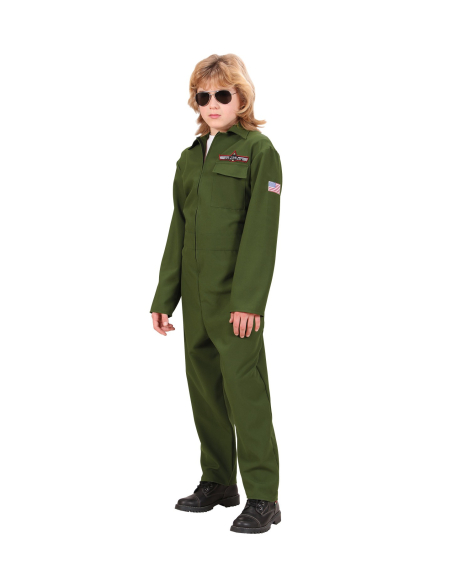 Déguisement Pilote d'avion de chasse enfant (combinaison)