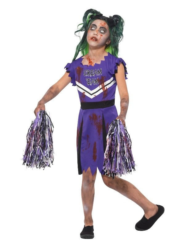 Déguisement pom-pom girl zombie (robe et pompons)
