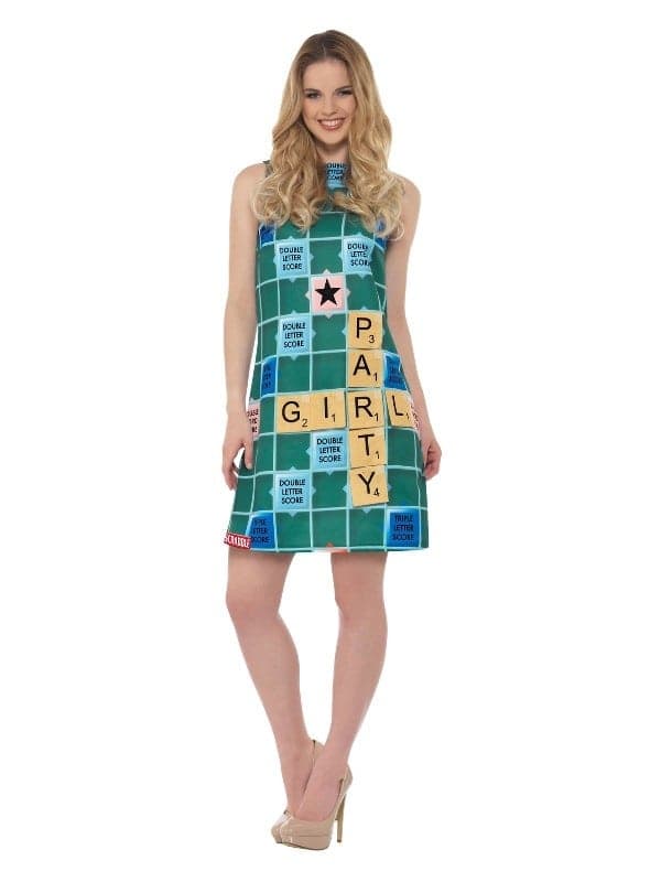 Déguisement Scrabble Femme (robe et lettres interchangeables)