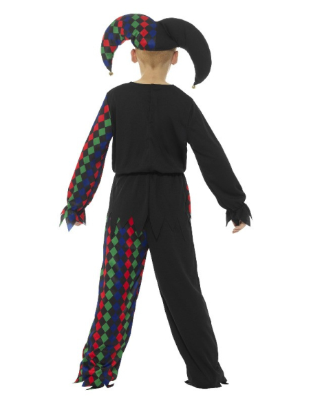 Déguisement enfant squelette fou du roi (haut, pantalon et chapeau) | Déguisement Enfant