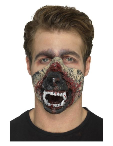Bouche de loup-garou (prothèse en mousse latex avec adhésif) | Accessoires