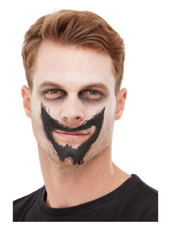 Kit maquillage squelette (peinture du visage, crayon noir et éponge)