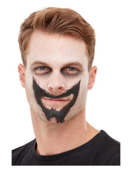 Kit maquillage squelette (peinture du visage, crayon noir et éponge)