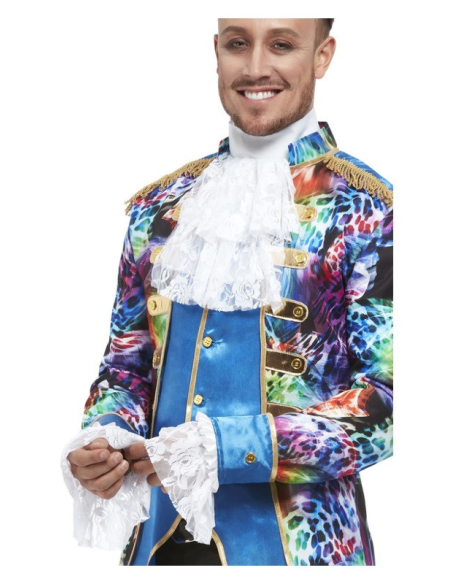 Ensemble col à jabot et manchettes en dentelle Blanche